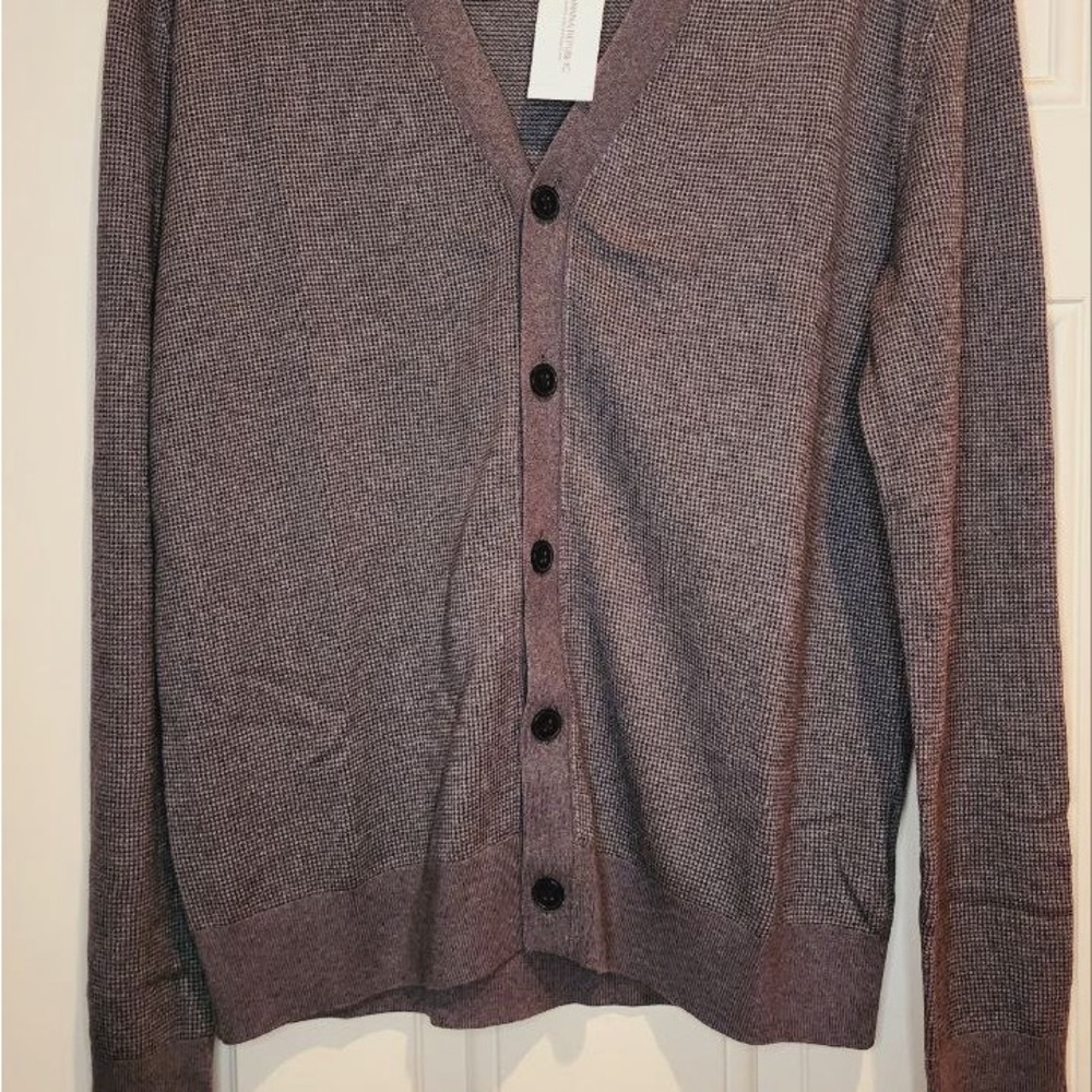 Banana Republic Men's Charcoal Cardigan
